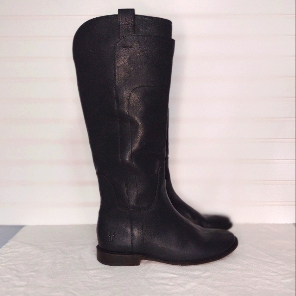 Frye Paige Black Riding Boots Size 7
